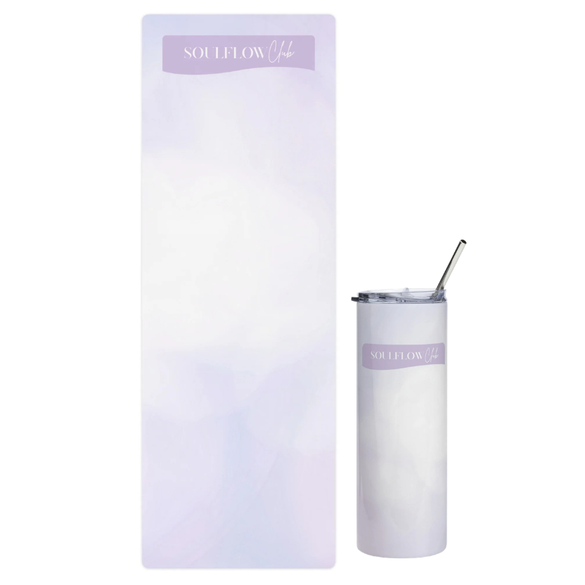 Cloud Flow Movement Mat & Stainless Steel Tumbler Set | soulflow club
