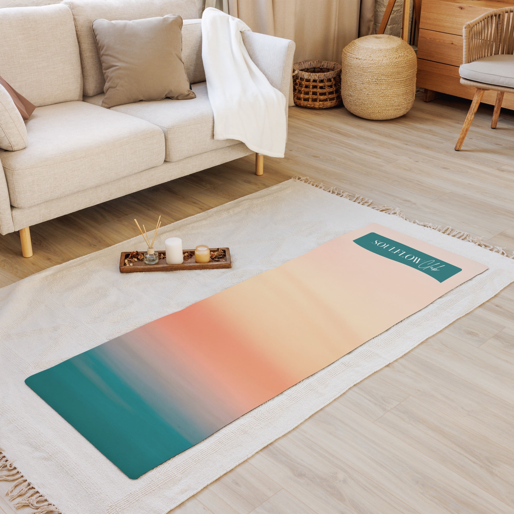 Lights Flow Collection Non-Slip Movement Mats | soulflow club