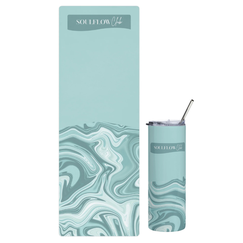 Moaic Acute Flow Movement Mat & Stainless Steel Tumbler Set | soulflow club