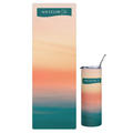 Sunset Lights Flow Movement Mat & Stainless Steel Tumbler Set | soulflow club