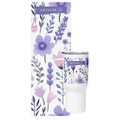 Lavender Bloom Flow Bundle – Premium Yoga & Pilates Mat with Matching Tumbler